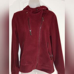 2/$30 DOUBLJU High Neck Fleece Full Zip Hoodie Jacket(#1,125)